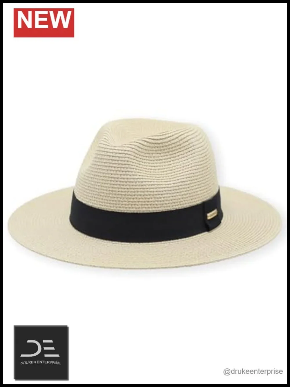Packable Unisex Fedora Sun Hat - Breathable Panama Hat for Travel Beach